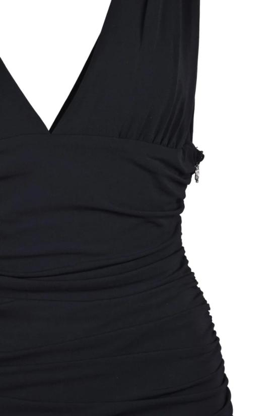 25SS 아니예 바이 롱 원피스 긴 주름 장식 저지 드레스 - 블랙 - ANIYE BY