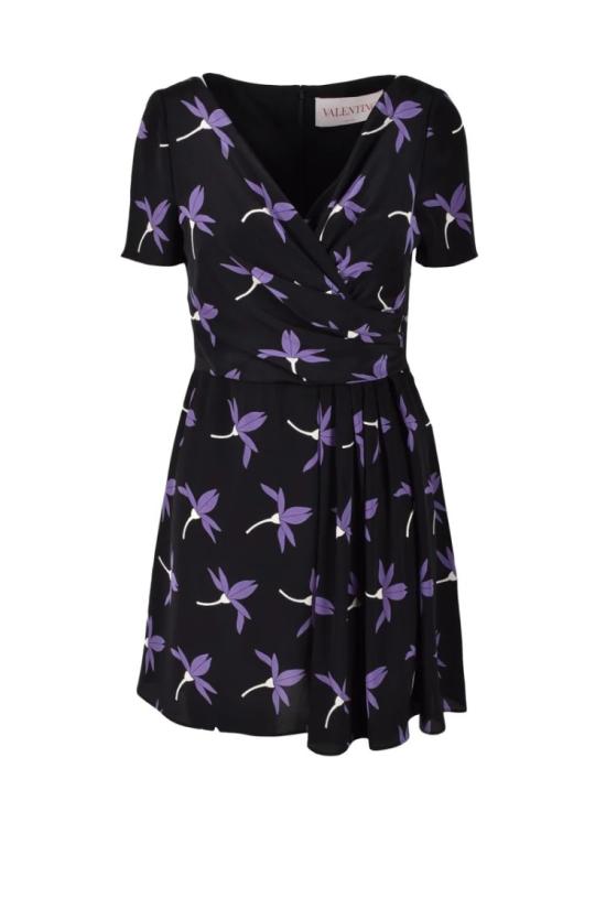  발렌티노 가라바니 미디 원피스 짧은 보일 드레스 - 멀티컬러