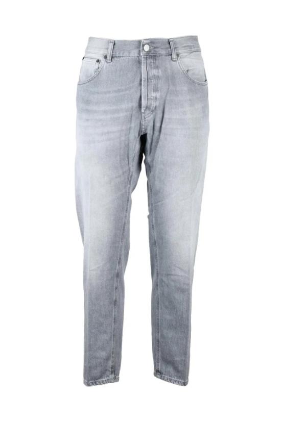  돈답 데님 다이앤 캐럿 슬림핏 진 - 그레이