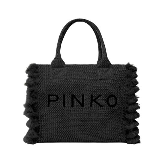26SS 핑코 토트백 106673A39YZ99Q Black