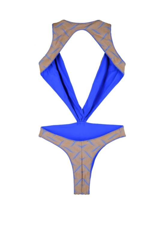 25SS 수크레테 비키니 수영복 깊은 V넥 원피스 수영복 - SUCRETTE