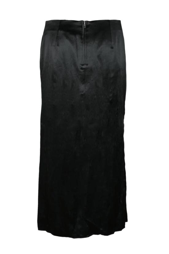  스포트막스 롱 스커트 유려한 블랙 맥시 - SPORTMAX