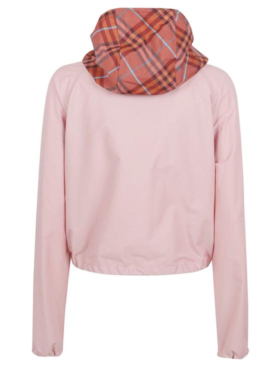 26SS 버버리 크롭 뉴콧 후드 자켓 8118253 C4026 Pink - BURBERRY