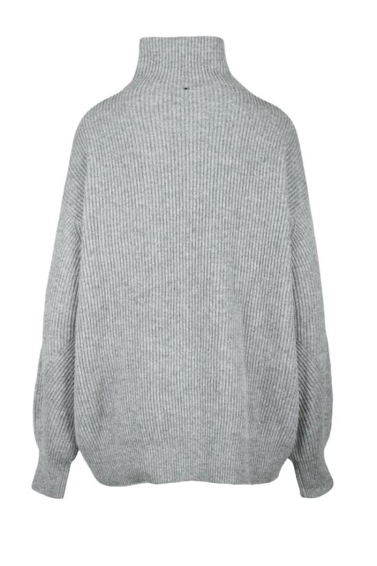  스포트막스 터틀넥 오버사이즈 터틀넥 스웨터 - 그레이 - SPORTMAX