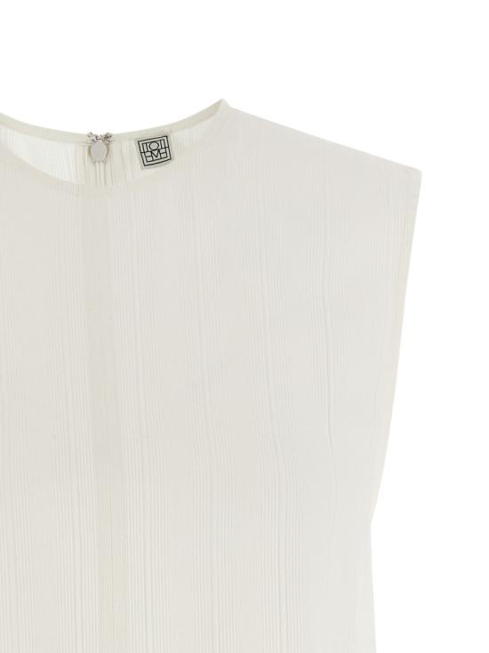 26SS 토템 민소매 티셔츠 252WRT0508FB0192188 White - TOTEME