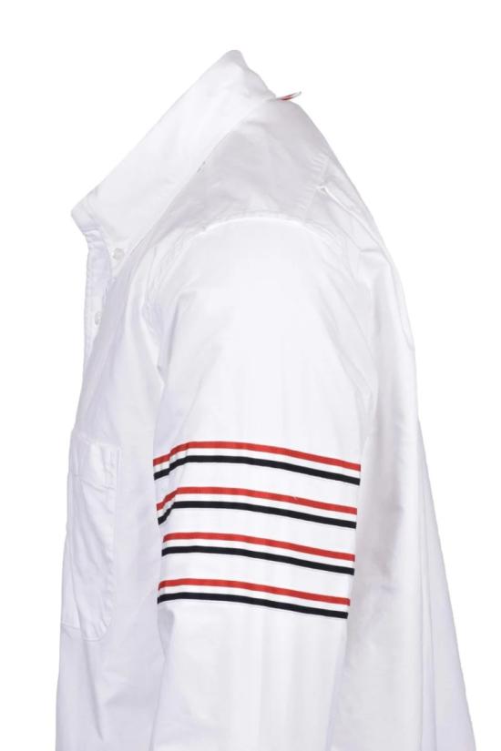  톰브라운 긴팔 셔츠 옥스포드 코튼  - 화이트 - THOM BROWNE