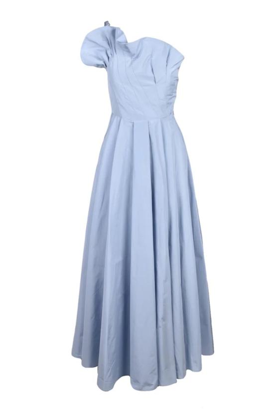 25SS Emme By Marella 롱 원피스 원숄더 셀레스트 맥시 드레스