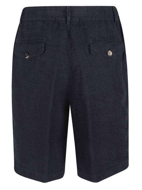 26SS 브루넬로 쿠치넬리 숏팬츠 M243DU0065 C2517 Black - BRUNELLO CUCINELLI