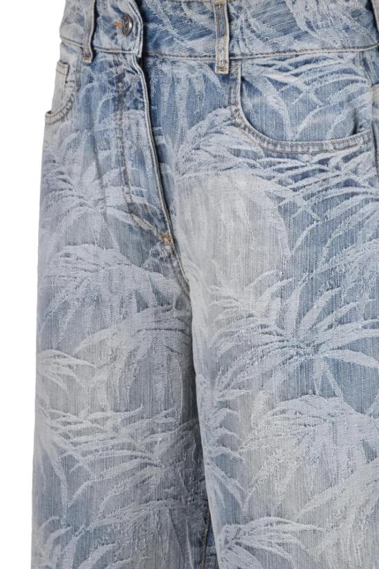 25SS 팜앤젤스 데님 루즈핏 자카드 진 - 라이트 블루 - PALM ANGELS