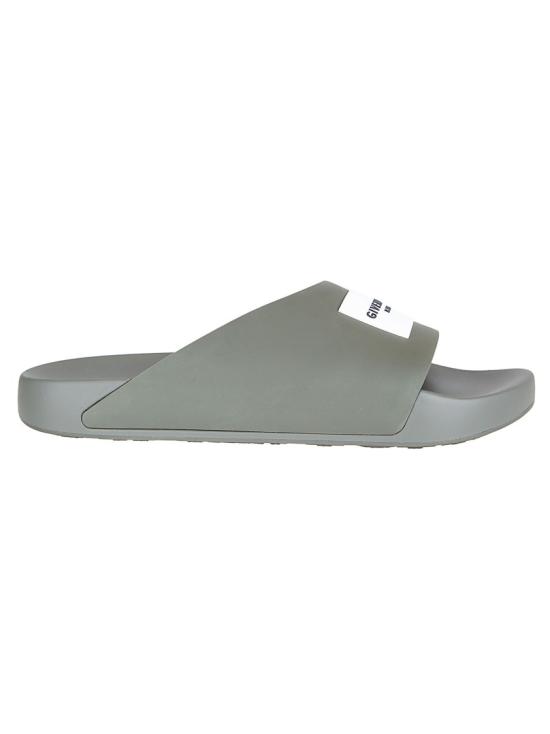 26SS 지방시 러버 라벨 슬라이드 뮬 BH302MH1XL305 Grey
