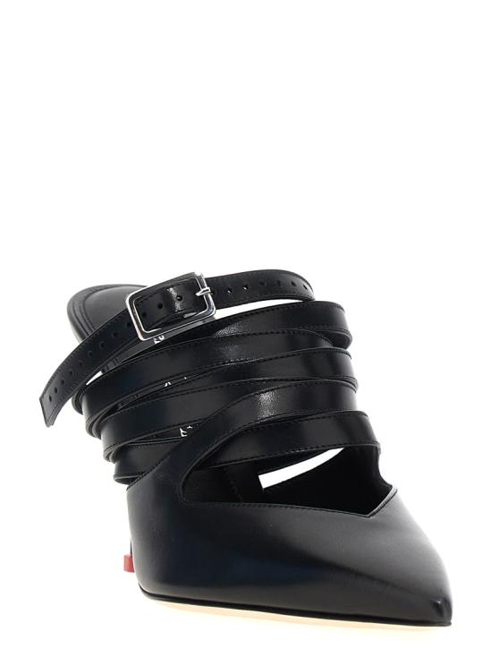 25FW 알렉산더 맥퀸 뮬/슬리퍼 797598WIFD71037 Black - ALEXANDER MCQUEEN