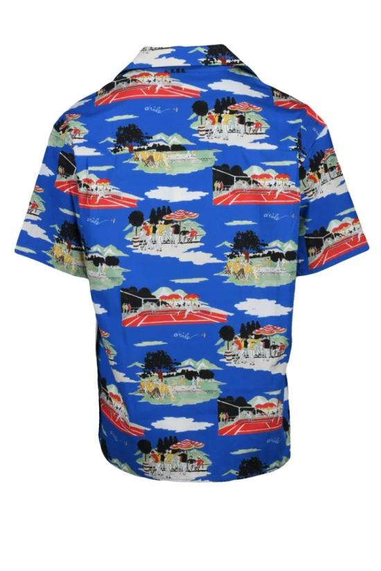 25SS 드롤드무슈 반팔 셔츠 면  - 파란색 - DROLE DE MONSIEUR