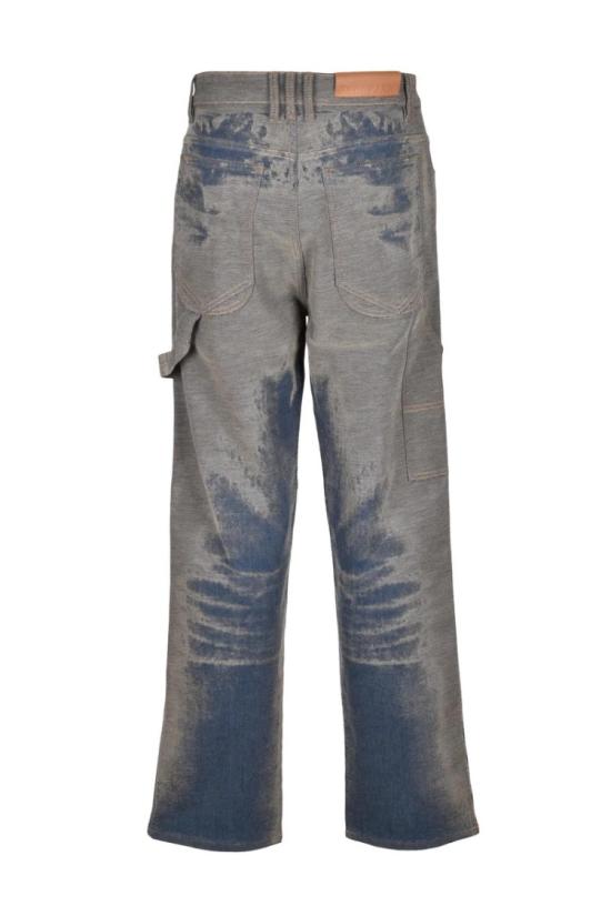  다크파크 데님 재활용 스트레치 진 - 블루 - DARKPARK