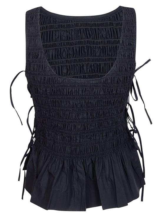 26SS 가니 민소매 티셔츠 W0565 099 Black - GANNI