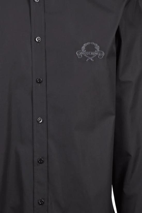25SS 모스키노 긴팔 셔츠 면  - 블랙 - MOSCHINO