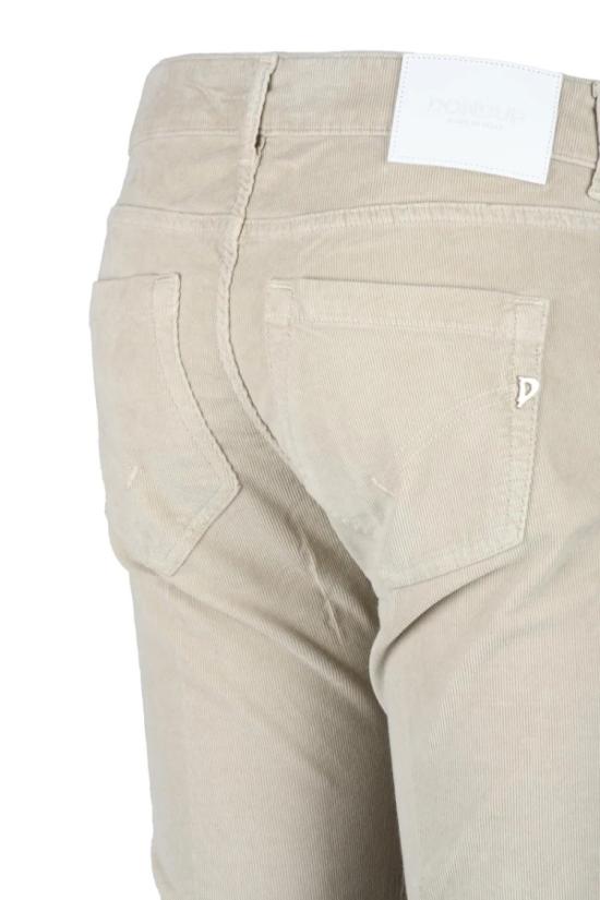  돈답 데님 먼로 벨벳 팬츠 - 화이트 - DONDUP