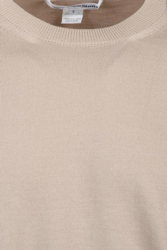  꼼데가르송 스웨터 크루넥 스웨터 - 베이지 - COMME DES GARCONS