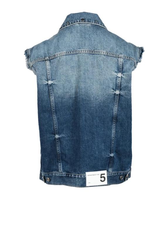  디파트먼트5 데님 조끼 - 파란색 - DEPARTMENT 5