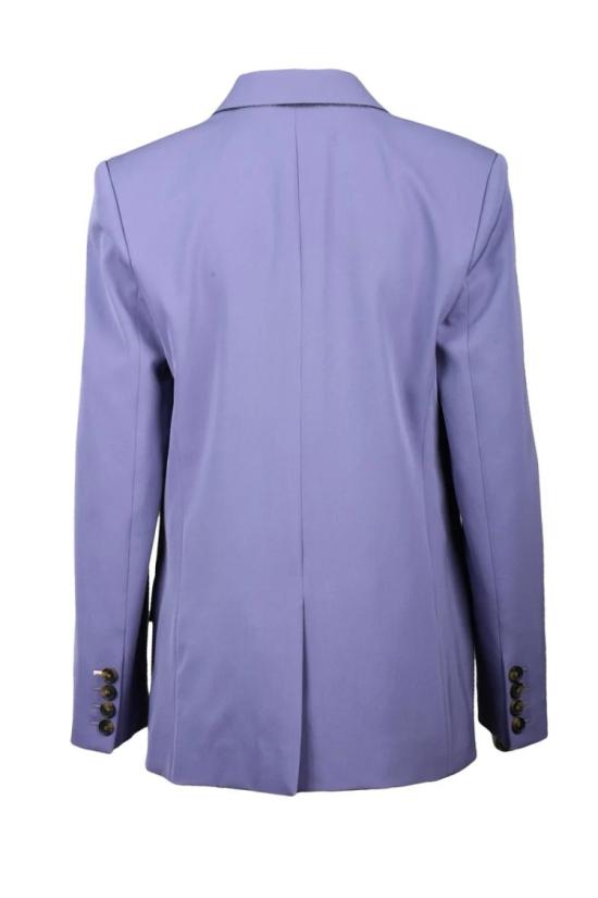  스텔라 맥카트니 수트 자켓 롱 재킷 (울 스트레치 소재) - 라벤더 색상 - STELLA MCCARTNEY
