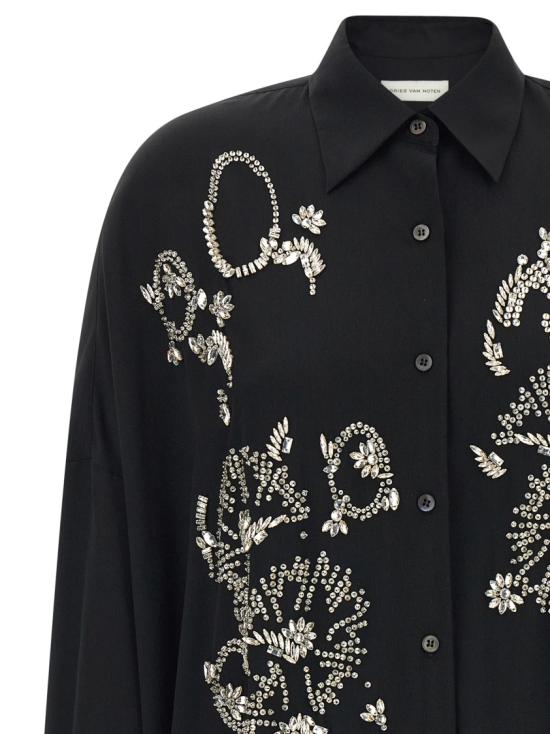 26SS 드리스 반 노튼 탑 2610107593078900 Black - DRIES VAN NOTEN