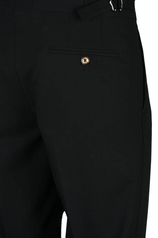 25SS 수트옴므 팬츠 신축성 있는 바지 - 블랙 - SUITHOMME