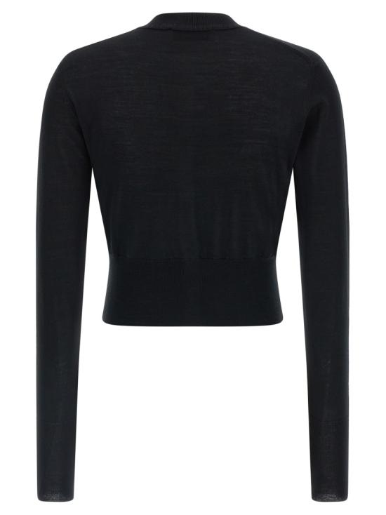 26SS 비비안웨스트우드 베아 크롭드 가디건 1803002UY001AN402 Black - VIVIENNE WESTWOOD