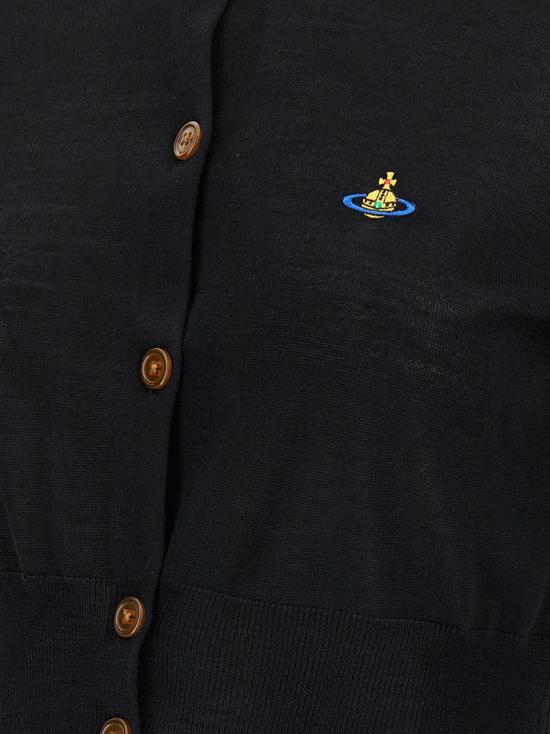 26SS 비비안웨스트우드 베아 크롭드 가디건 1803002UY001AN402 Black - VIVIENNE WESTWOOD