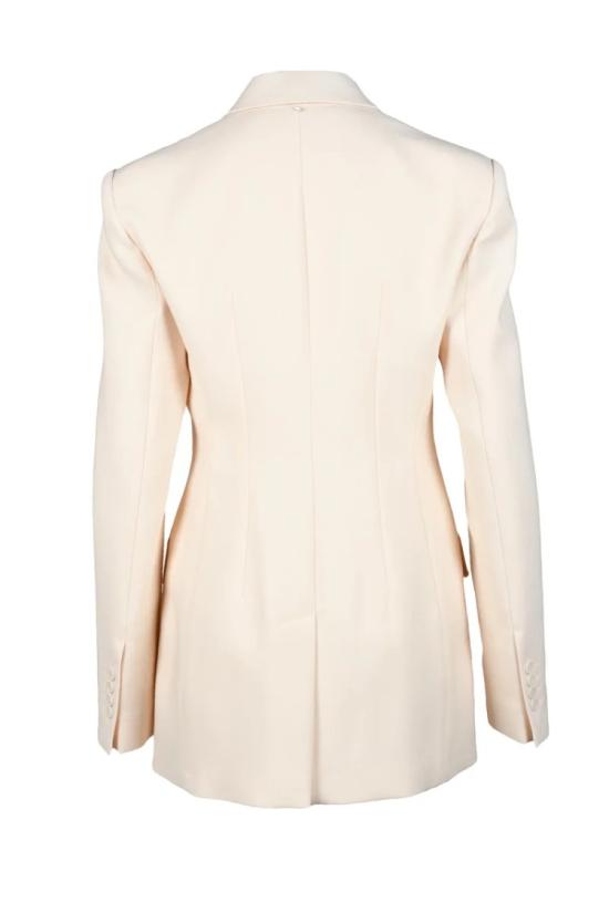  스포트막스 수트 자켓 재킷 (울/엘라스테인 혼방) - 피치 색상 - SPORTMAX