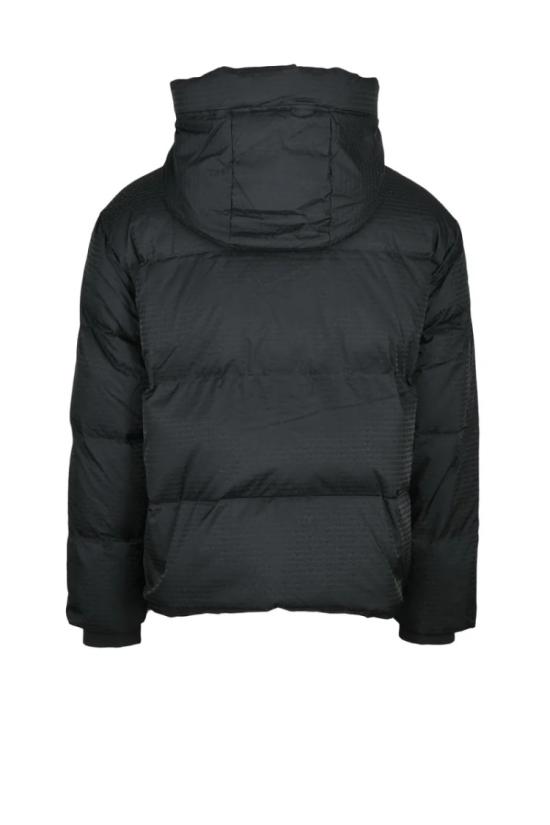  엠포리오 아르마니 패딩 다운 재킷 지퍼형 - 블랙 - EMPORIO ARMANI