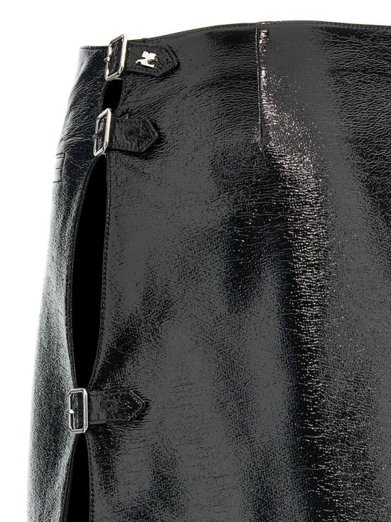 25FW 쿠레쥬 숏 스커트 324CJU187VY00159999 Black - COURREGES