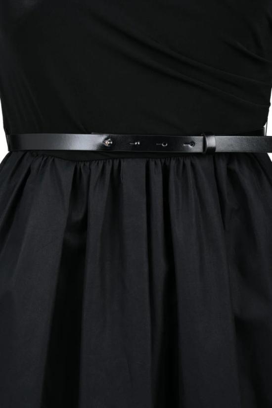 25SS 막스마라 미디 원피스 스트랩이 있는 암포라 드레스 - 블랙 - MAX MARA