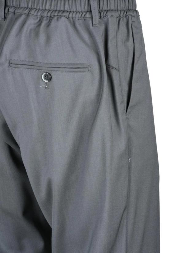 25SS 크루나 팬츠 맞춤 제작된 회색 버진 울 바지 - CRUNA