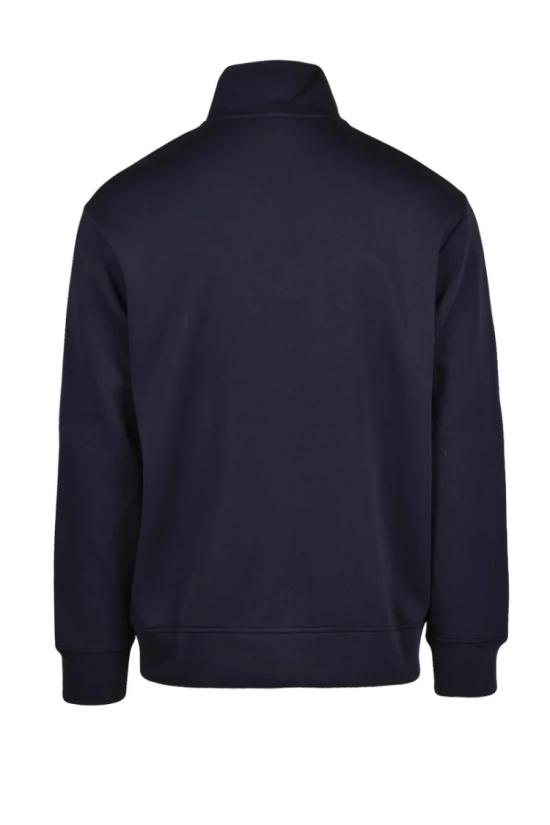  엠포리오 아르마니 탑 지퍼 스웨트셔츠, 면 폴리에스터 스트레치 소재 - 블루 - EMPORIO ARMANI