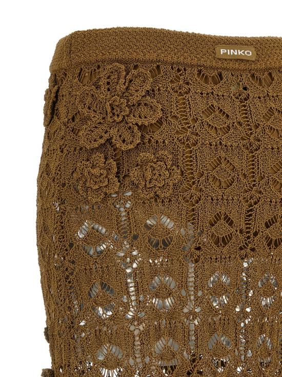 26SS 핑코 롱 스커트 106861A3B8L25 Brown - PINKO