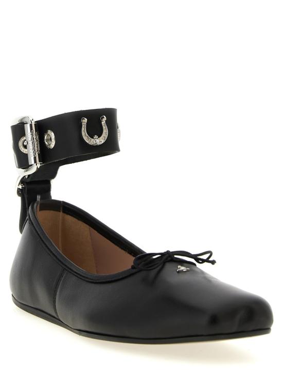 26SS 비비안웨스트우드 플랫 슈즈 7201000OWC006QN401 Black - VIVIENNE WESTWOOD