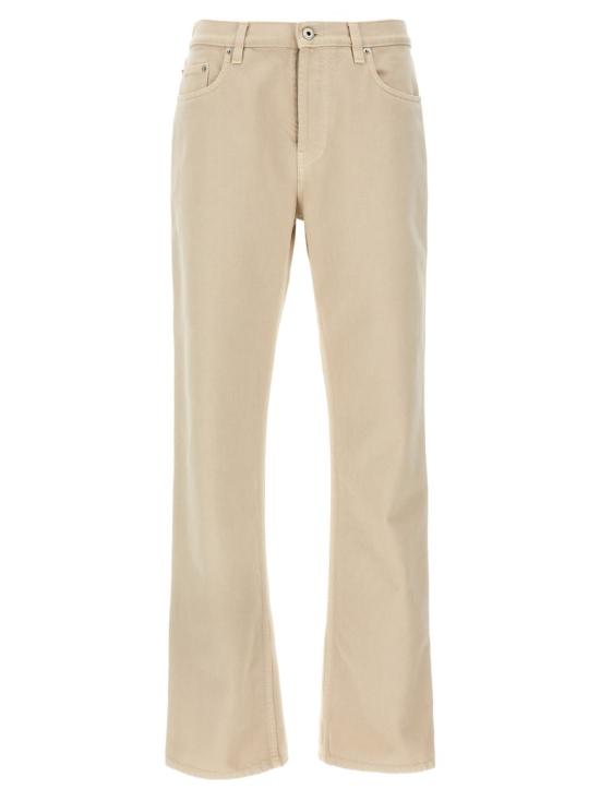 25SS 버버리 로고 패치 스트레이트 레그 바지 8101479OAT Neutrals