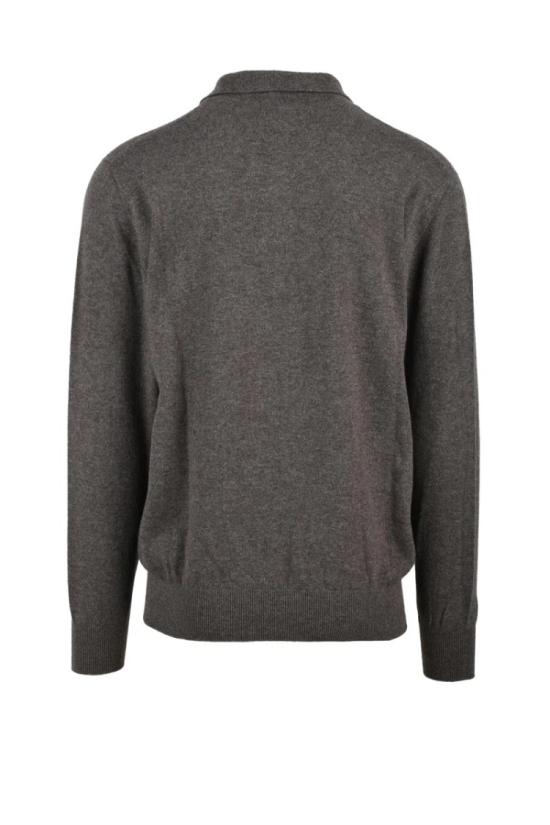  하위코 폴로 티셔츠 캐시미어 니트 폴로 셔츠 - 브라운 - HAWICO