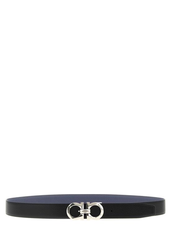 26FW 살바토레 페라가모 가죽 벨트 786006NERO Grey - SALVATORE FERRAGAMO