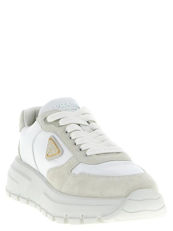 26SS 프라다 스니커즈 1E021OF045D7CF0009 White - PRADA