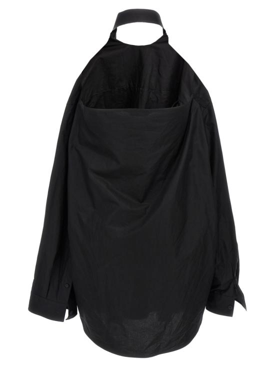 25FW 발렌시아가 서스펜디드 셔츠 드레스 809049TNM601000 Black - BALENCIAGA