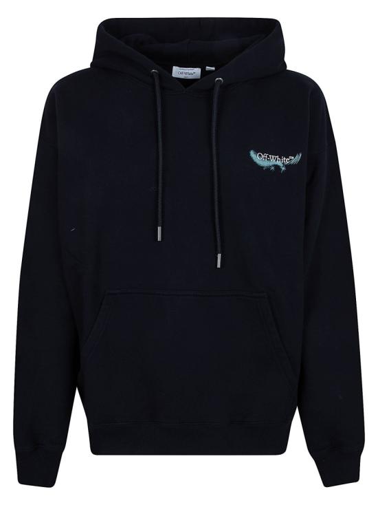 26SS 오프화이트 후드 티셔츠 44MBB085S26F00E001 Black