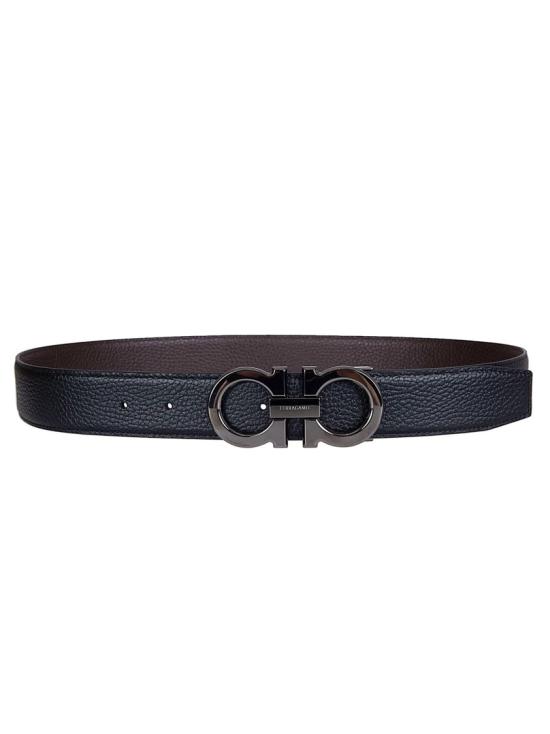 26SS 살바토레 페라가모 가죽 벨트 689134 022 Black - SALVATORE FERRAGAMO