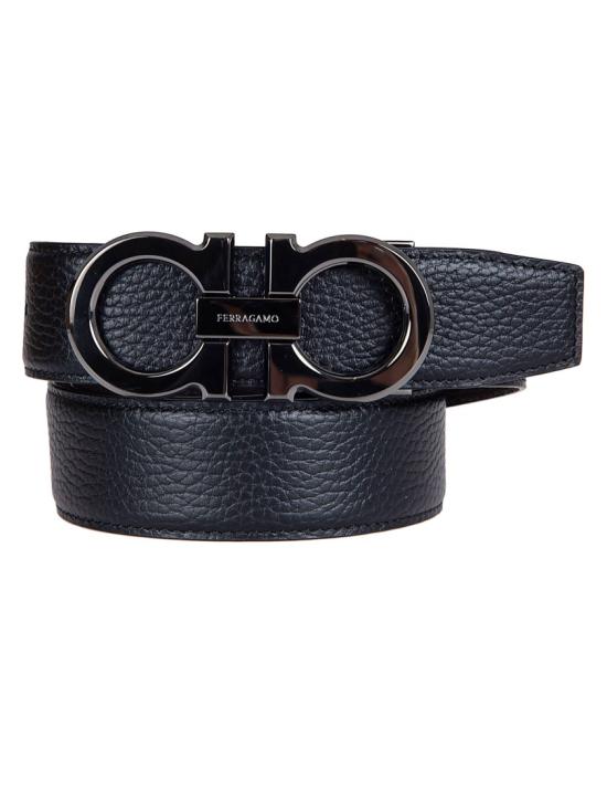 26SS 살바토레 페라가모 가죽 벨트 689134 022 Black