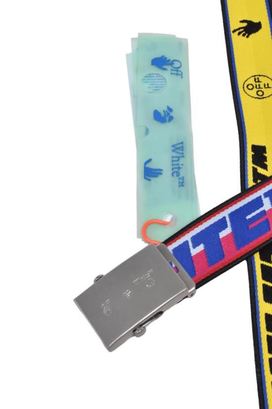 25SS 오프화이트 레귤러 벨트 폴리에틸렌  - 푸시아/옐로우 - OFF WHITE