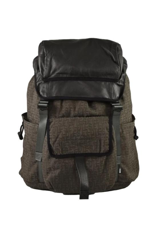  디젤 백팩 갈색 질감의 폴리아미드