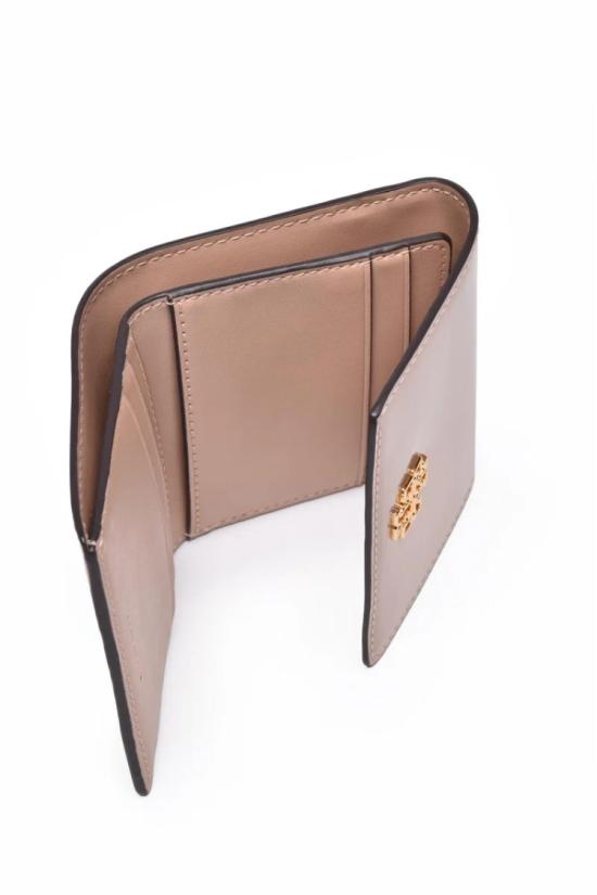 25SS 토리버치 지갑 컴팩트한 핑크 송아지 가죽 - TORY BURCH