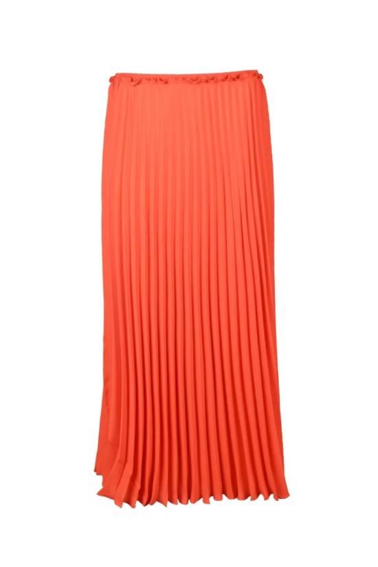  레드발렌티노 롱 스커트 주름  (폴리에스터 소재) - 오렌지색