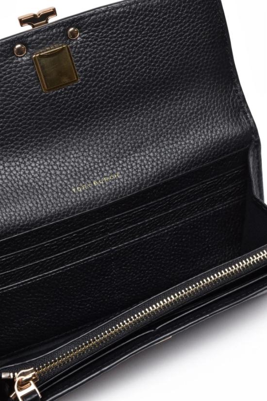 25SS 토리버치 지갑 질감이 있는 가죽 - TORY BURCH