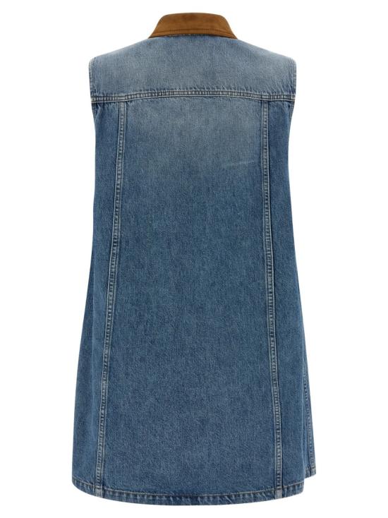 26SS 베르사체 데님 원피스 10226951A167511D800 Grey - VERSACE