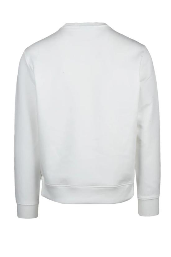 25SS 엠포리오 아르마니 탑 면 스판 스웨트셔츠 - 화이트 - EMPORIO ARMANI